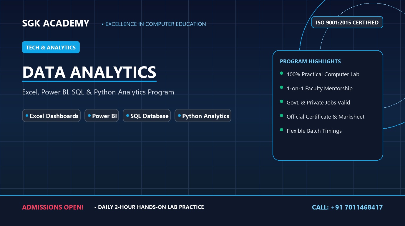 Data Analytics Mastery (Excel, SQL, Power BI, Python)