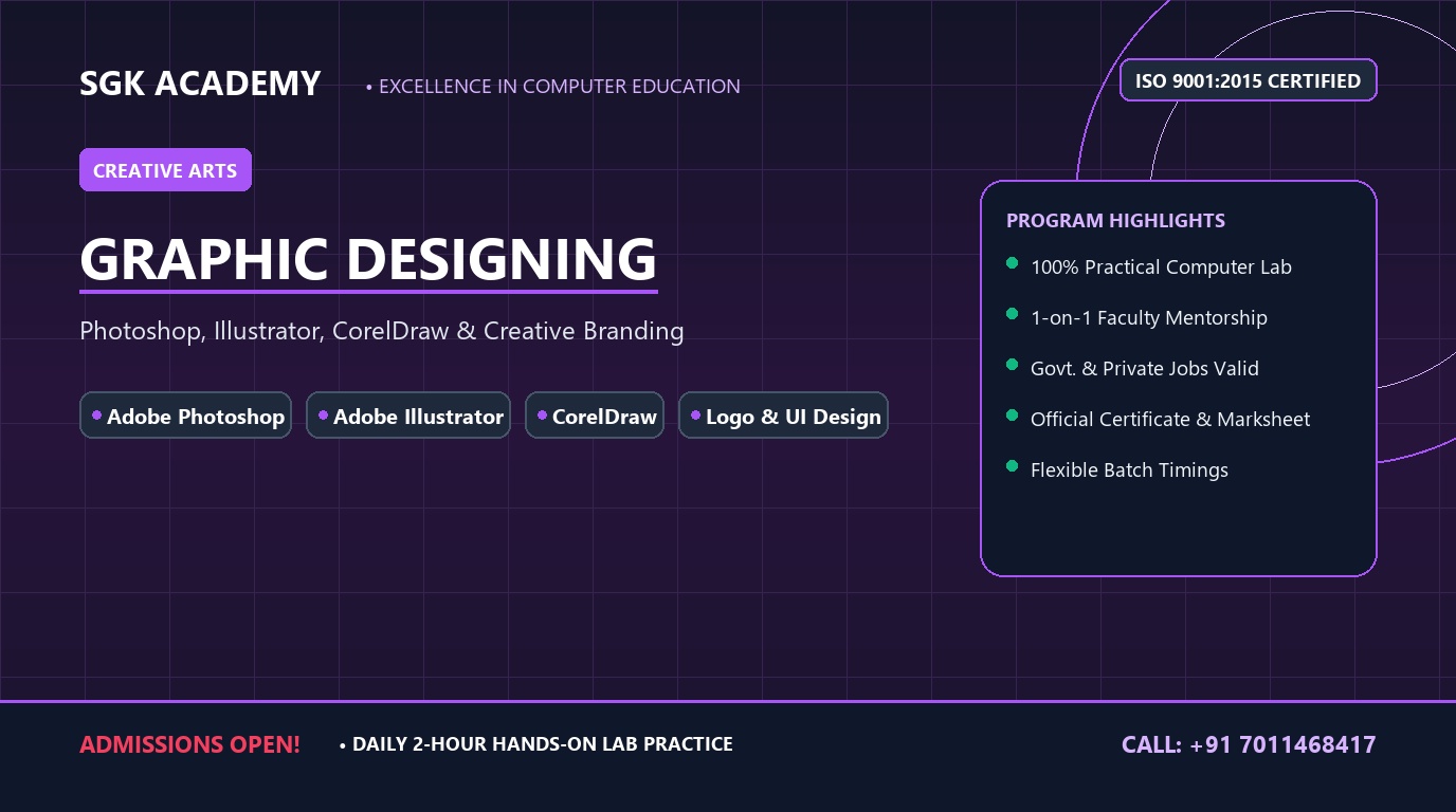 Graphic Designing (Photoshop, Illustrator, CorelDraw)