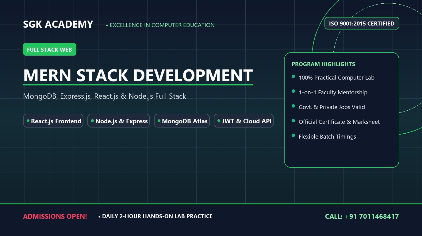MERN Stack Development (Full Stack JavaScript)