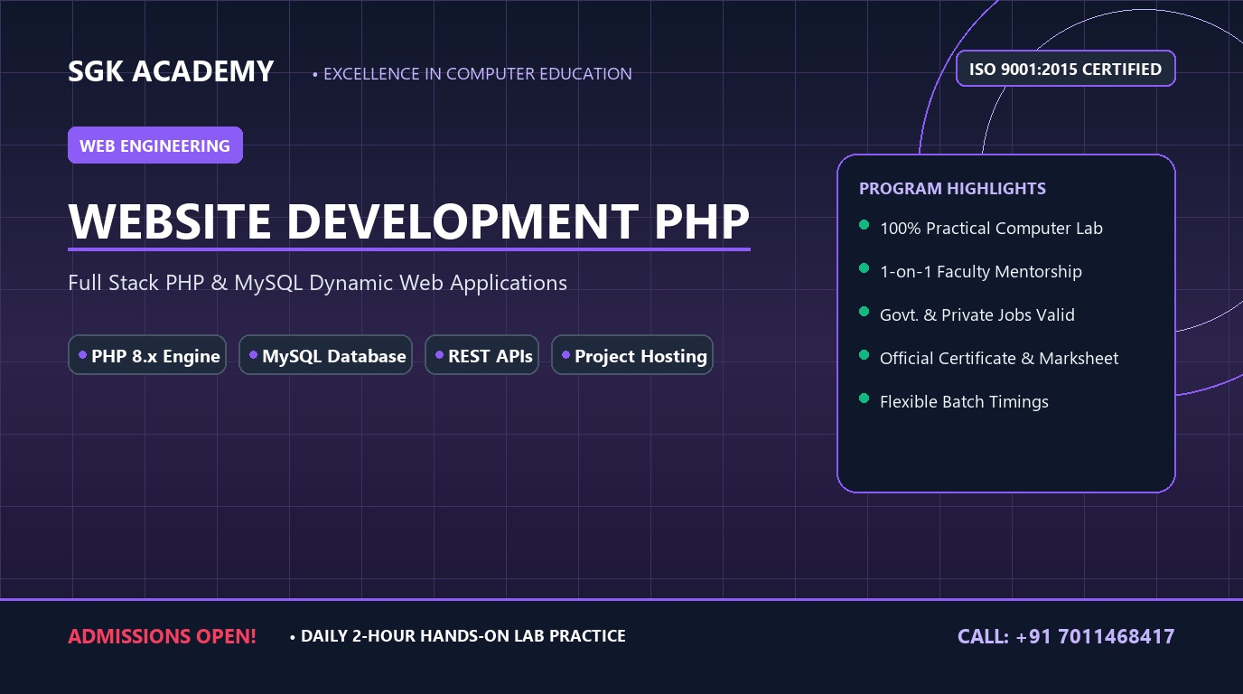 Website Development with PHP & MySQL